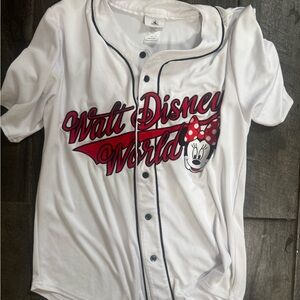 Disney Kids White and Red Minnie Mouse Jersey